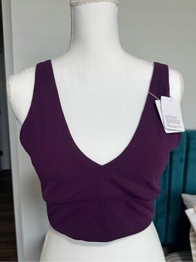 lululemon athletica Plum V-Neck Supportive Bralette